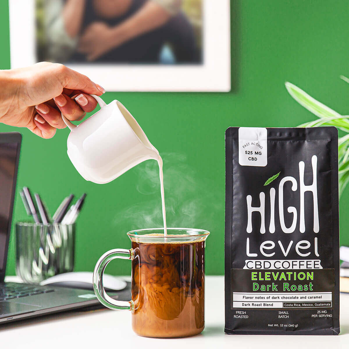 High Level CBD Coffee Dark Roast