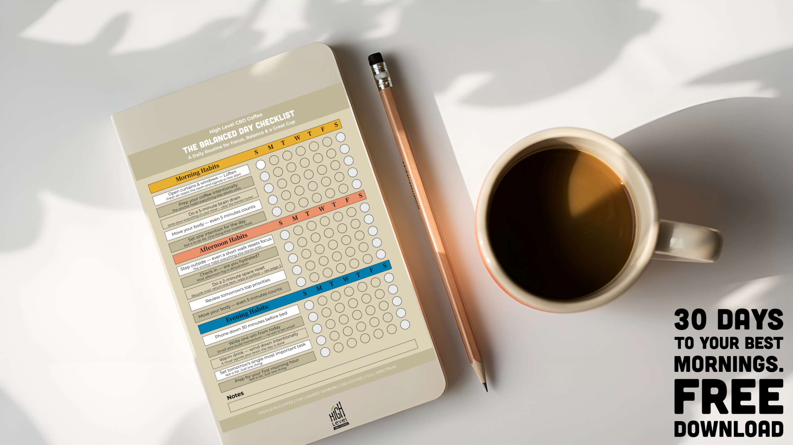 Free Printable: 30-Day Habit Tracker & Daily Routine